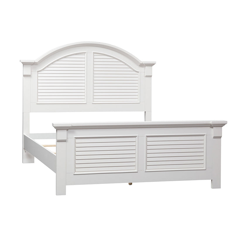 Summer House - Queen Panel Bed - White