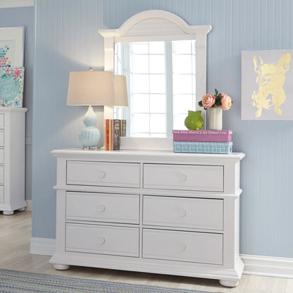 Summer House - 6 Drawers Dresser & Mirror - White 1