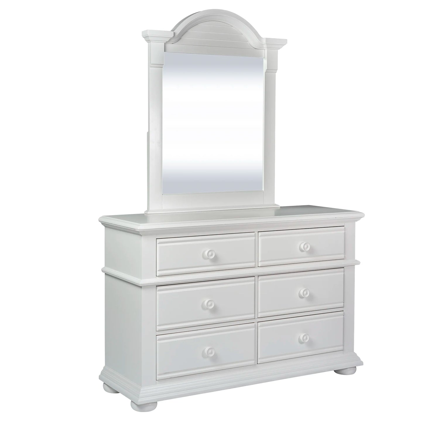 Summer House - 6 Drawers Dresser & Mirror - White 5