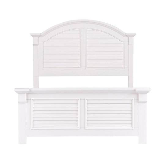 Summer House - Full Panel Bed - White