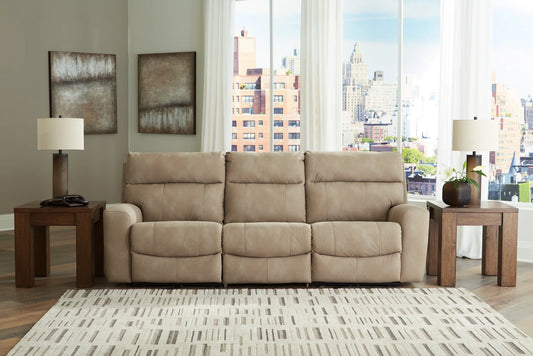 Next-gen Durapella - Sand - 3-Piece Power Reclining Sectional Sofa