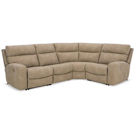 Next-gen Durapella - Sand - 4-Piece Power Reclining Sectional