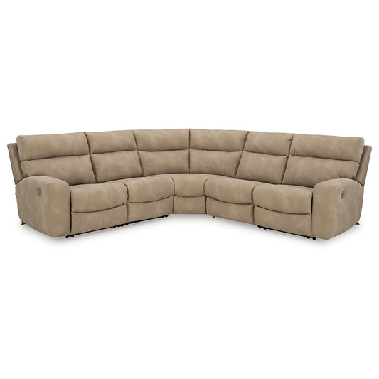 Next-gen Durapella - Sand - 5-Piece Power Reclining Sectional