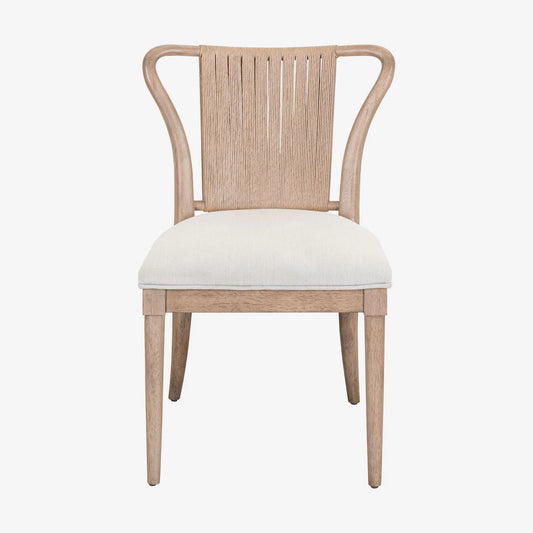 Sheridan Pointe - Shaped Corded Back Side Chair (RTA) - Vintage Natural