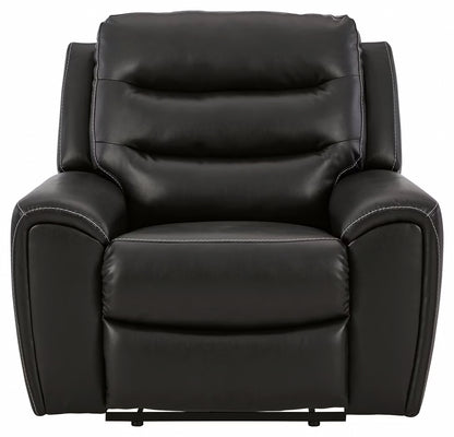 Warlin - Black - Pwr Recliner/Adj Headrest