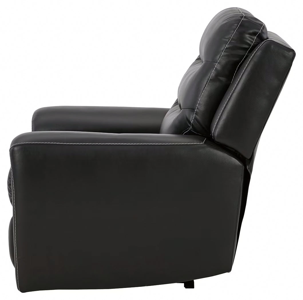 Warlin - Black - Pwr Recliner/Adj Headrest