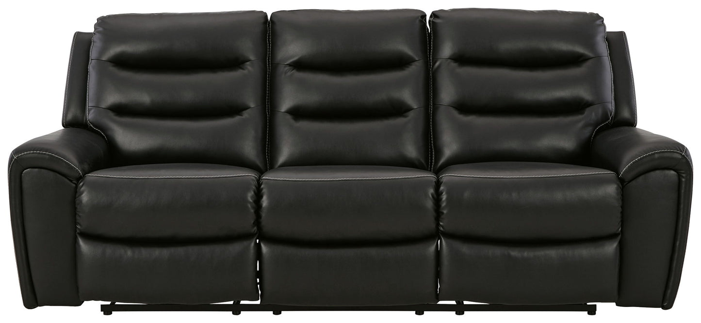 Warlin - Black - Pwr Rec Sofa With Adj Headrest