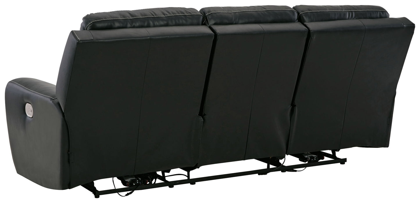 Warlin - Black - Pwr Rec Sofa With Adj Headrest