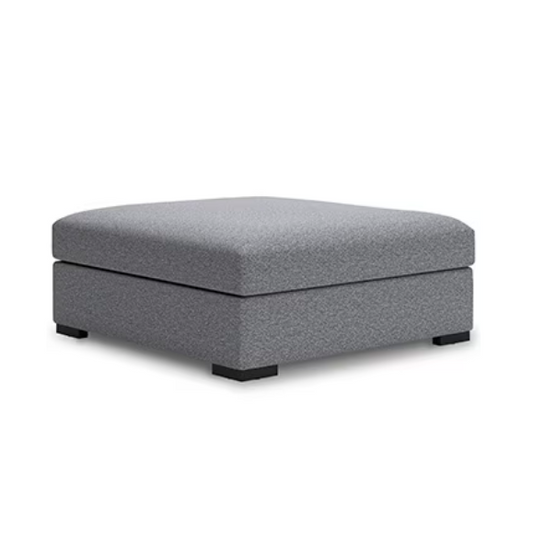 Bealton - Salt And Pepper - Oversized Accent Ottoman
