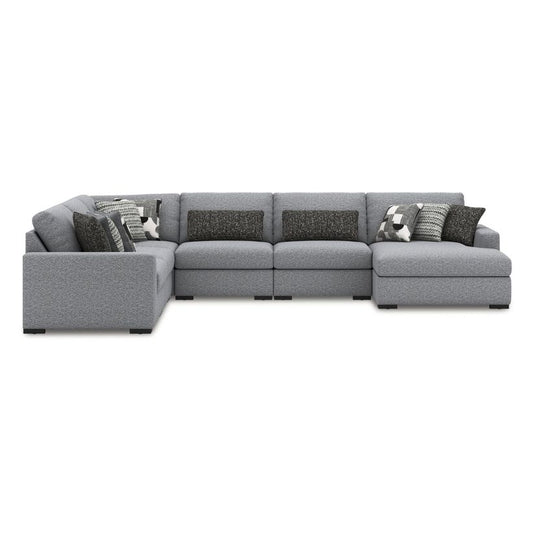 Bealton - Salt and Pepper - 6-Piece Sectional With RAF Corner Chaise