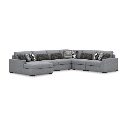 Bealton - Salt and Pepper - 6-Piece Sectional With LAF Corner Chaise