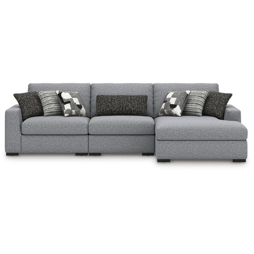 Bealton - Salt and Pepper - 3-Piece Sectional With RAF Corner Chaise