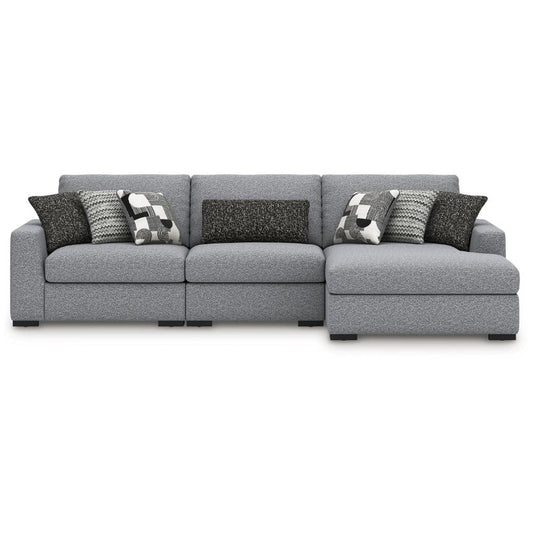 Bealton - Salt and Pepper - 3-Piece Sectional With RAF Corner Chaise