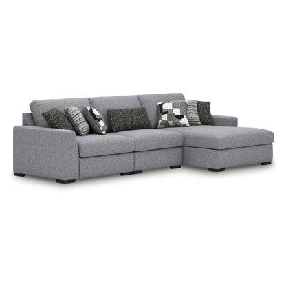 Bealton - Salt and Pepper - 3-Piece Sectional With RAF Corner Chaise