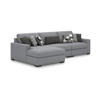Bealton - Salt and Pepper - 3-Piece Sectional With LAF Corner Chaise