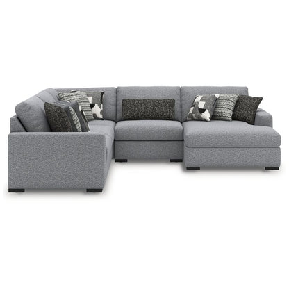 Bealton - Salt and Pepper - 5-Piece Sectional With RAF Corner Chaise