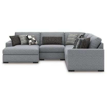 Bealton - Salt and Pepper - 5-Piece Sectional With LAF Corner Chaise