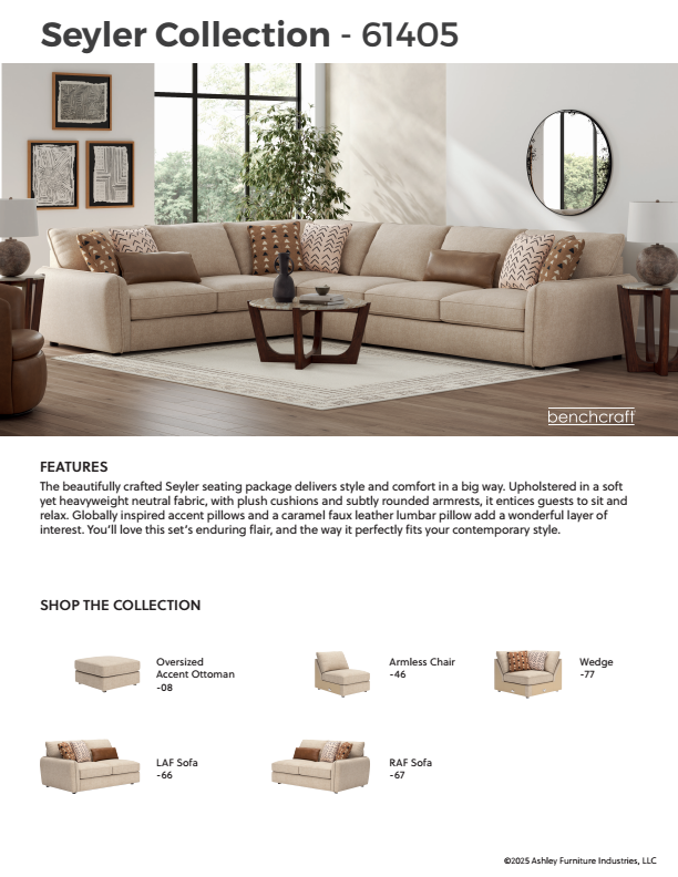 Seyler - Sand - 4-Piece Sectional