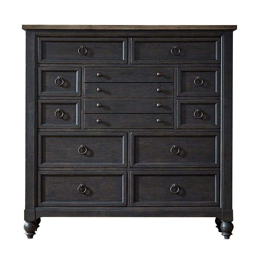 Americana Farmhouse - 12 Drawer Chesser - Black