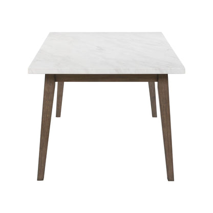 Edison - Rectangular Leg Table With Faux Marble Top - Brownstone
