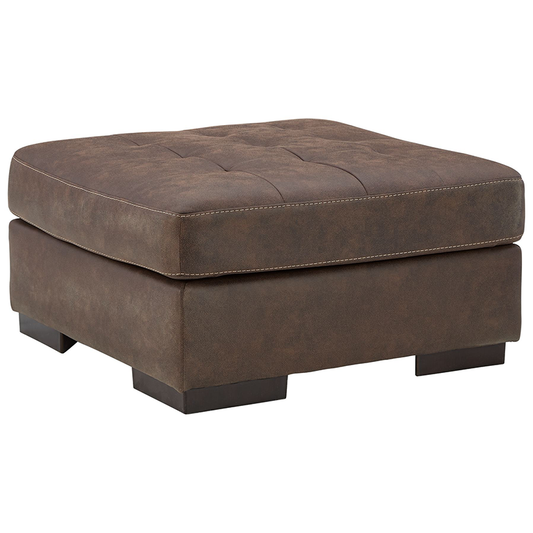 Maderla - Walnut - Oversized Accent Ottoman