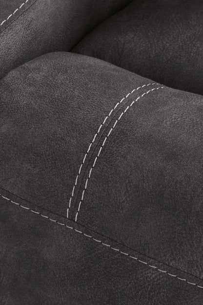 Brysonview - Charcoal - Double Reclining Loveseat With Console