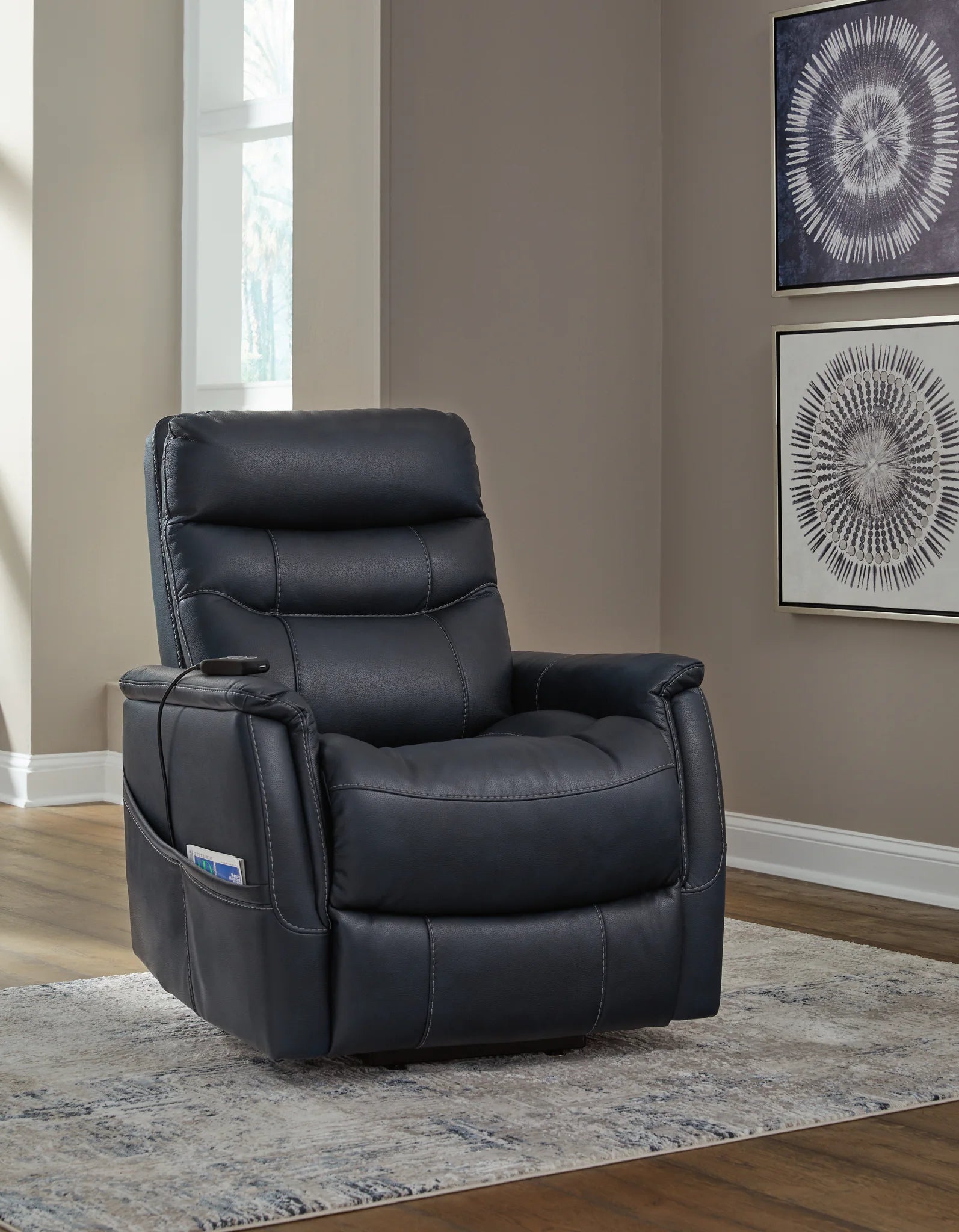 Strawbill - Sapphire - Power Lift Recliner