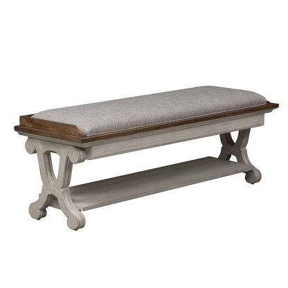 Farmhouse Reimagined - Bed Bench - White