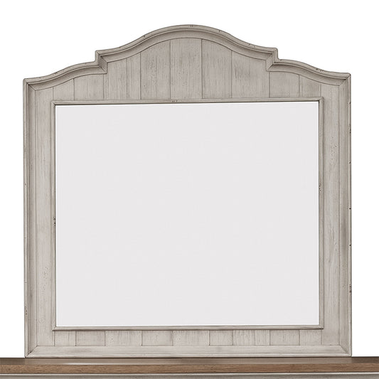 Farmhouse Reimagined - Mirror - White - 42" Height