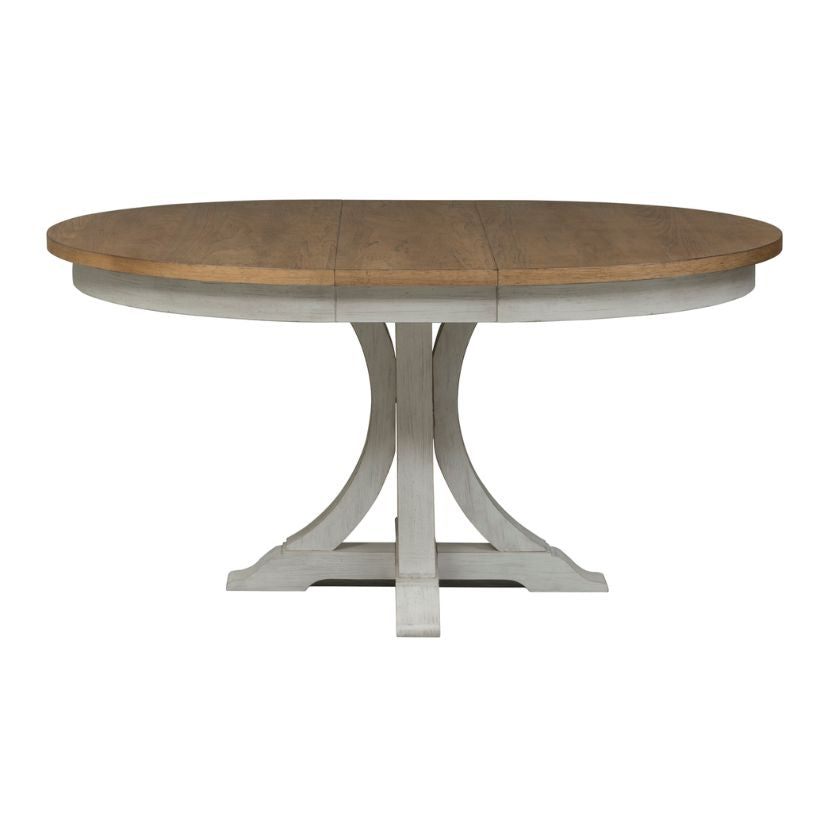 Farmhouse Reimagined - Pedestal Table - White