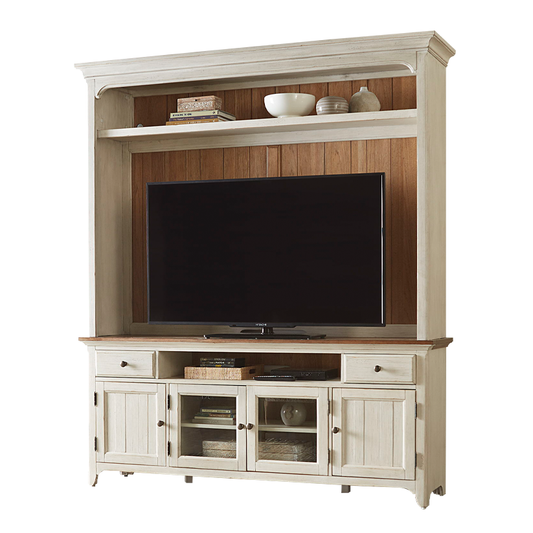 Farmhouse Reimagined - Entertainment Center - White