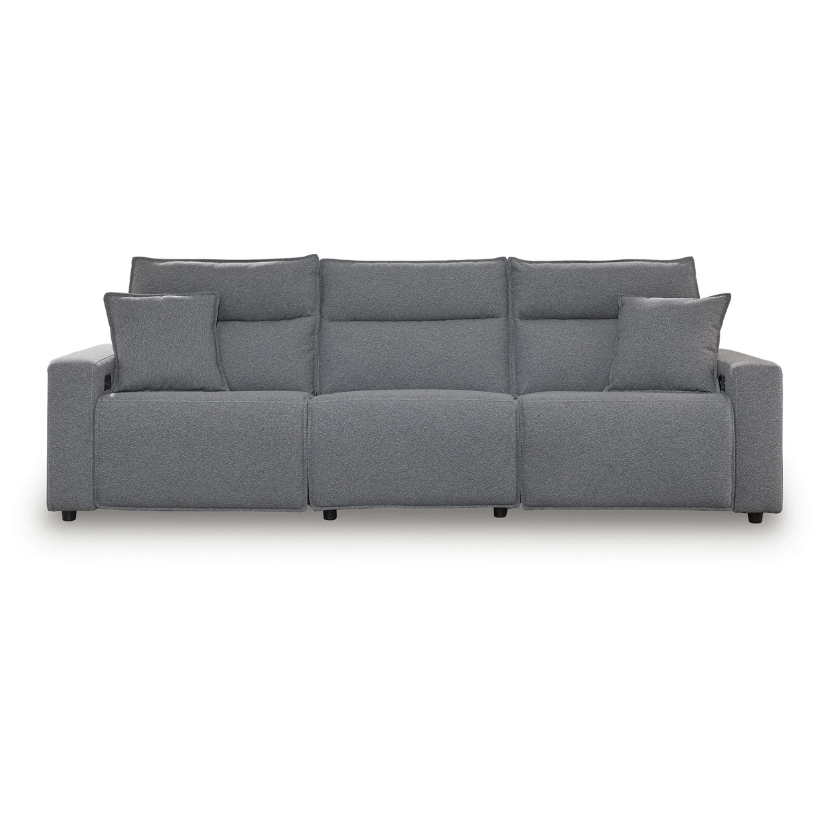 Modmax - Salt And Pepper - 3-Piece Power Reclining Sectional