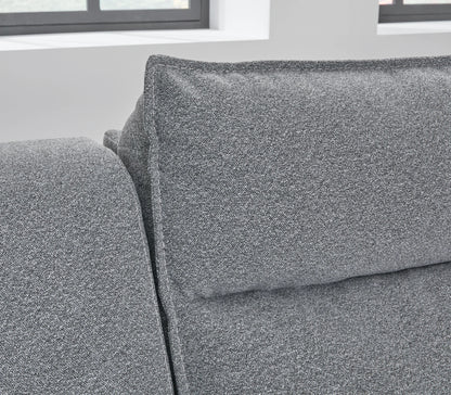 Modmax - Salt And Pepper - 3-Piece Power Reclining Sectional With Storage Console