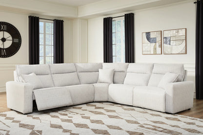 Modmax II - 5-Piece Power Reclining Sectional - Stone