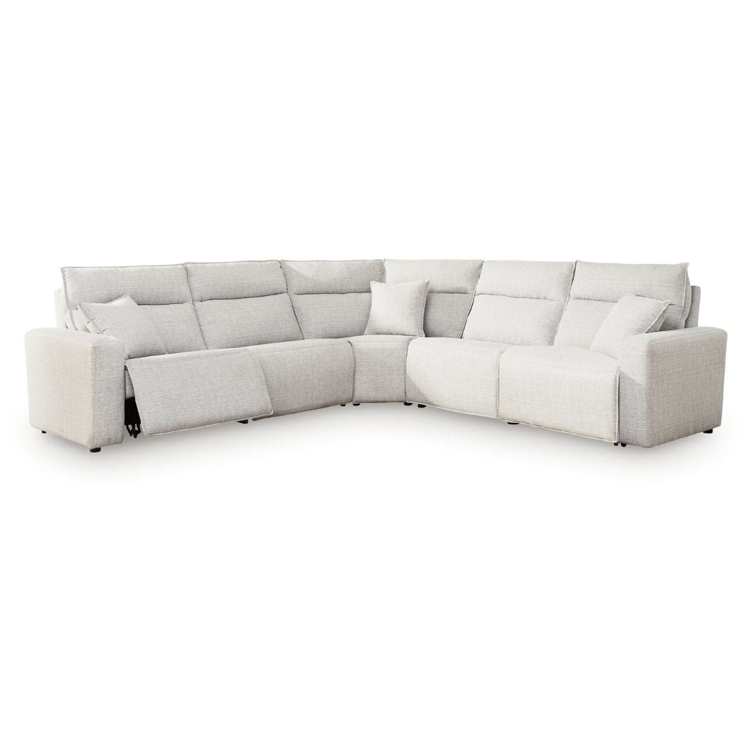 Modmax II - 5-Piece Power Reclining Sectional - Stone