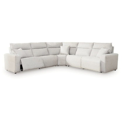 Modmax II - 5-Piece Power Reclining Sectional - Stone