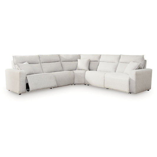 Modmax II - 5-Piece Power Reclining Sectional - Stone