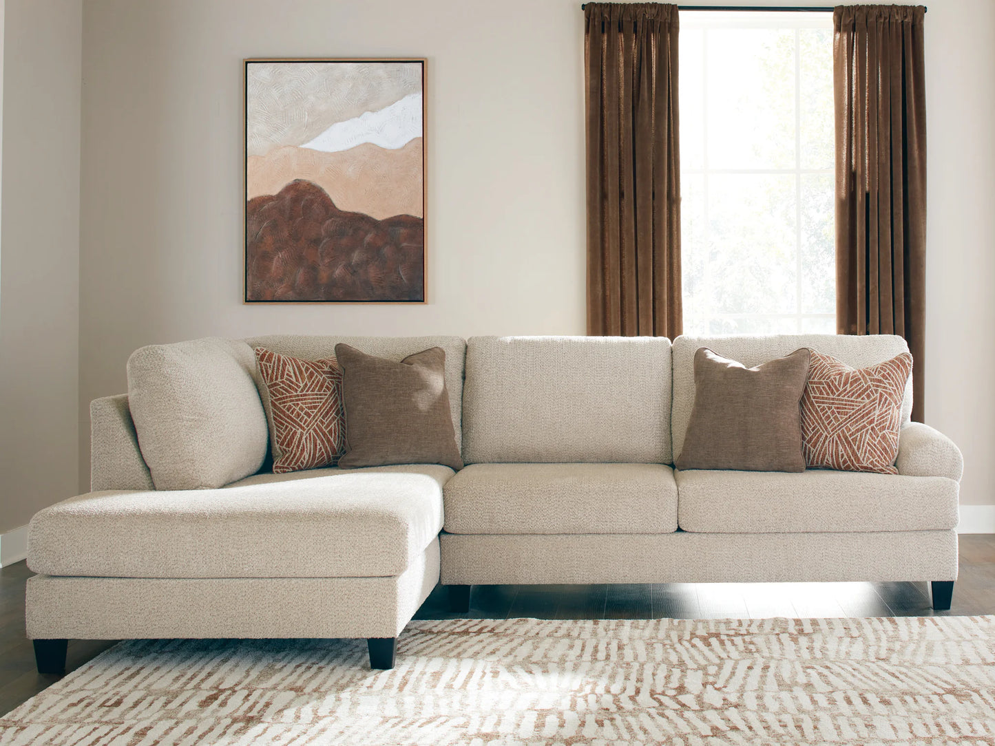 Steelwater Retreat - 2-Piece Sectional With LAF Corner Chaise - Latte
