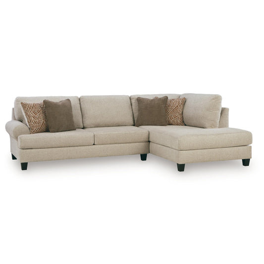 Steelwater Retreat - 2-Piece Sectional With RAF Corner Chaise - Latte