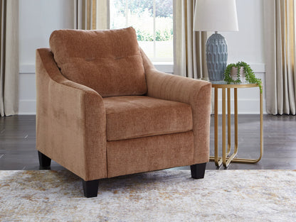 Amity Bay - 3 Pc. - Sofa Chaise, Chair, Ottoman - Clay