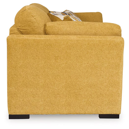 Keerwick - 4 Pc. - Sofa, Loveseat, Chair And A Half, Ottoman - Sunflower