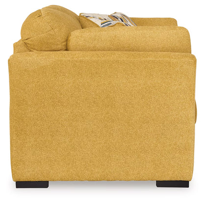 Keerwick - 4 Pc. - Sofa, Loveseat, Chair And A Half, Ottoman - Sunflower