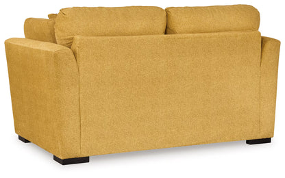 Keerwick - 4 Pc. - Sofa, Loveseat, Chair And A Half, Ottoman - Sunflower