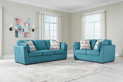 Keerwick - 2 Pc. - Sofa, Loveseat - Teal