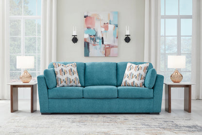 Keerwick - 2 Pc. - Sofa, Loveseat - Teal