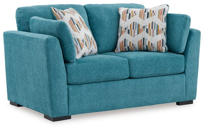 Keerwick - 2 Pc. - Sofa, Loveseat - Teal