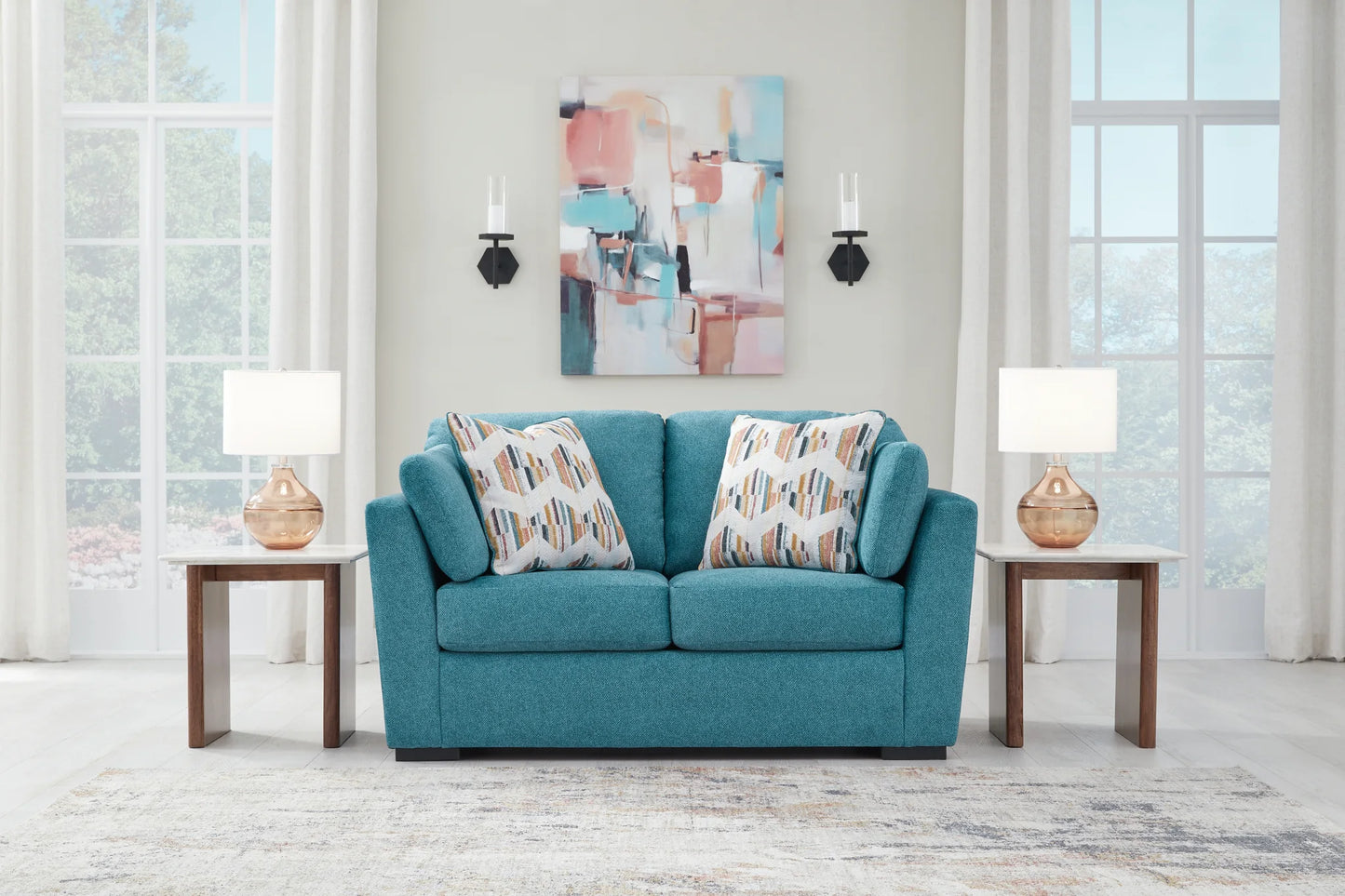 Keerwick - Teal - Loveseat
