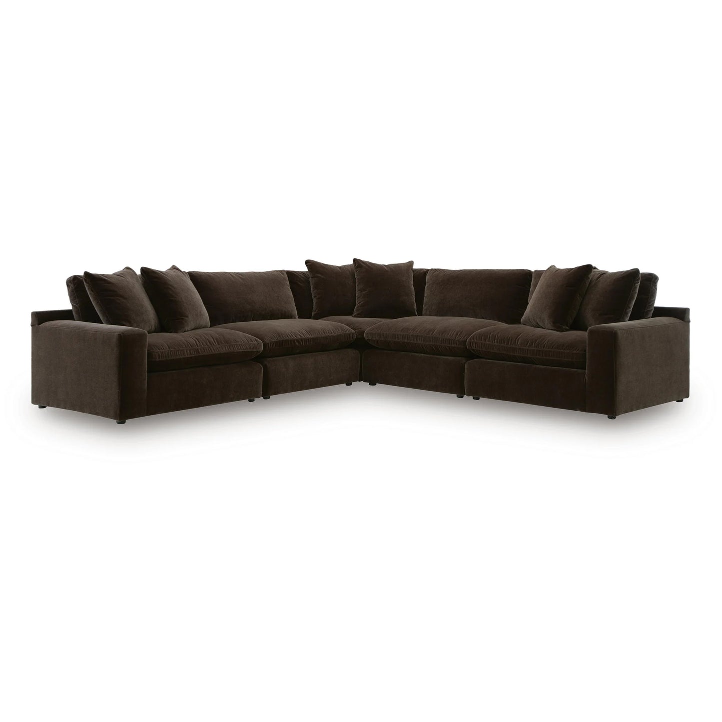 Maxton Heights - 5-Piece Sectional - Bittersweet