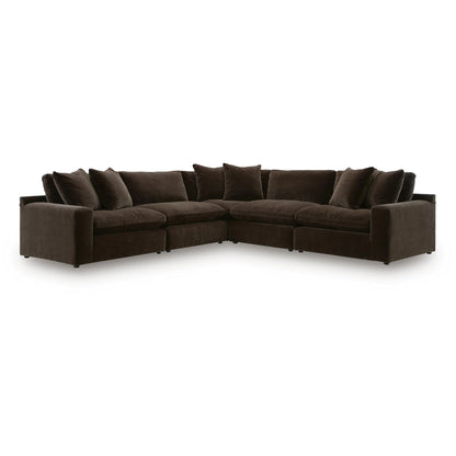 Maxton Heights - 5-Piece Sectional - Bittersweet