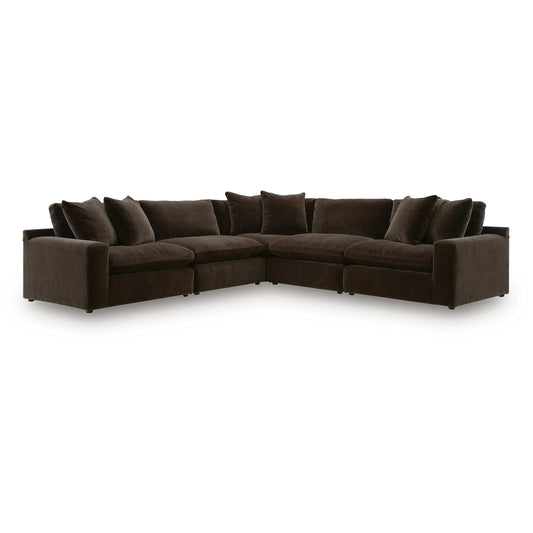 Maxton Heights - 5-Piece Sectional - Bittersweet